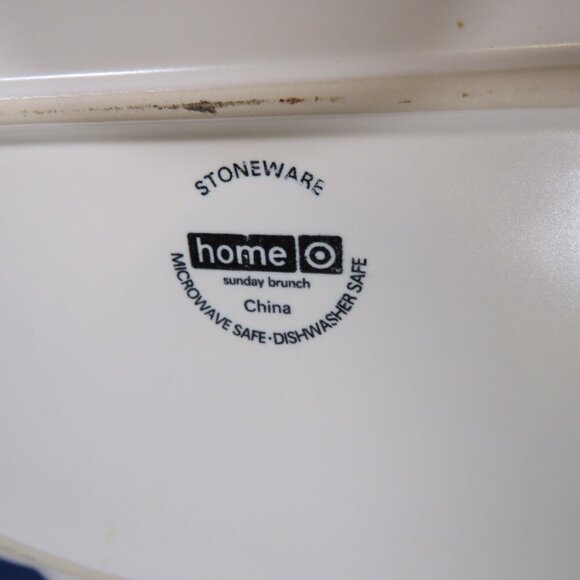 Light Cream Heavyweight Platter with thick ruffled edge stoneware micro safe - Picture 2 of 6